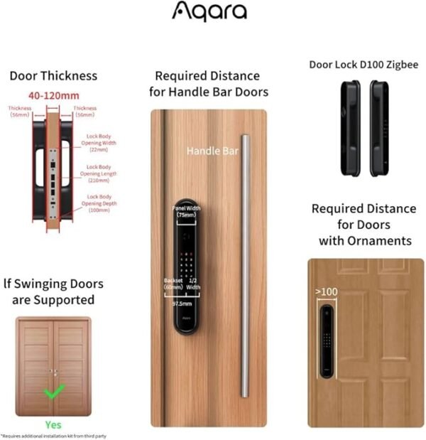 Smart Door Lock D100 Zigbee - Image 3